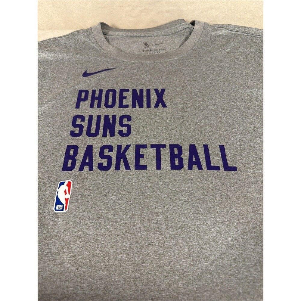 Nike Phoenix Suns Basketball NBA Authentic Dri-FIT T-Shirt Gray Men’s 2XL